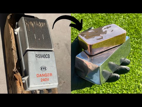 Ballast Bullion Bars - Dumpster Diving - Trash To Treasure - ASMR Metal Melting - BigStackD Copper