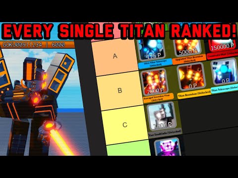 Every single Titan ranked in super box siege defense | roblox