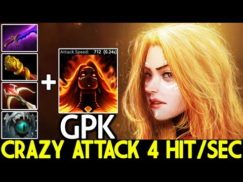 GPK [Lina] Brutal Damage Build Crazy Attack Speed 4 Hit/sec Dota 2