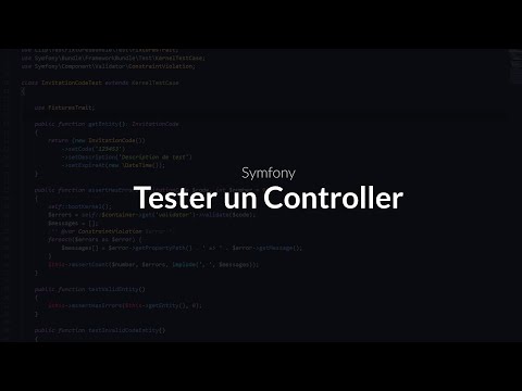 Tester sur symfony Chapitre 6 Tester un controller