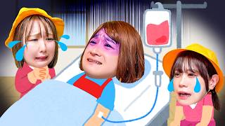 ママが入院しちゃった＞＜幼稚園児の妹と仲直りしたらママが元気になる…？小学生のお姉ちゃんと妹で力を合わせてママを元気にしよう！【寸劇】