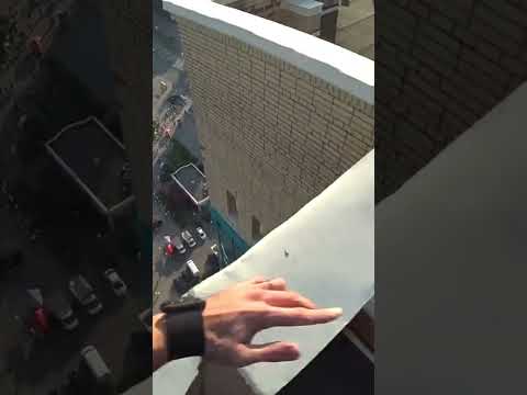 Terrifying GoPro footage | Parkour Runner Misses Jump And Falls Off High Rise Roof!