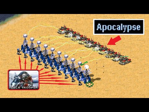 Charged Tesla Coil vs Apocalypse - Red Alert 2
