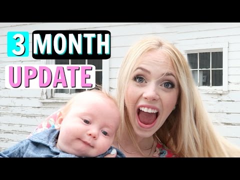 3 MONTH BABY UPDATE - Teething, Standing, & Baby Sleep Schedule - Mommy Monday | Janna and Braden