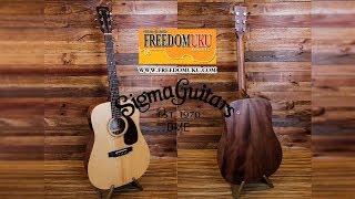 Video thumbnail for [Guitar Review] กีตาร์โปร่งไฟฟ้า Sigma DME by Freedom Uku Music by FreedomUku Music