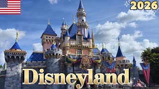 【4K】🇺🇸 Disneyland Park California 2026 ✨ Walkthrough, Rides & Meet Mickey! The Happiest Place 🌏💖