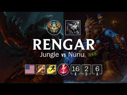 Rengar Jungle vs Nunu - NA Challenger Patch 8.8
