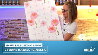 3D PVC falburkoló lap: 14 új, csempe hatású minta érkezett!