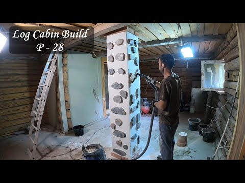 Renovating a 128 year old forgotten log cabin (part28) - Chimney finish