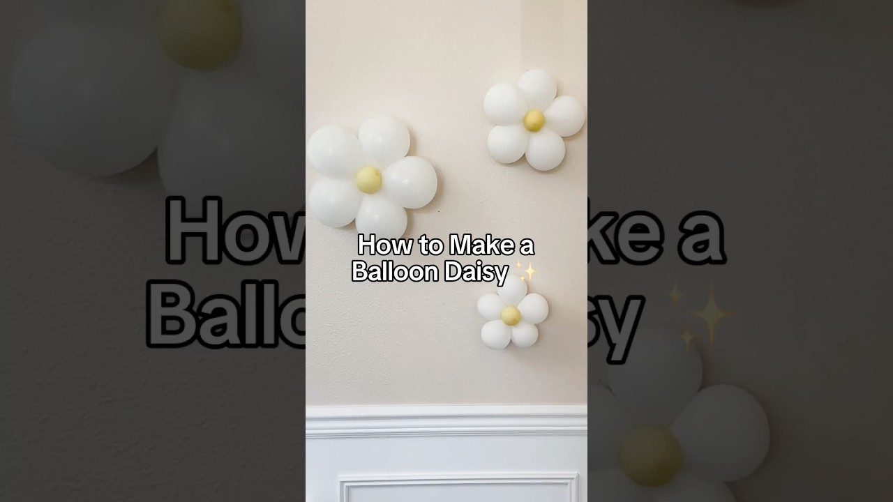 How to Make a Balloon Daisy | Easy Balloon Flower Tutorial for Parties & Decor 🌼