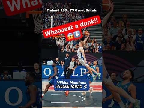 INSANE DUNK Finland vs Great Britain | FIBA EuroBasket 2025
