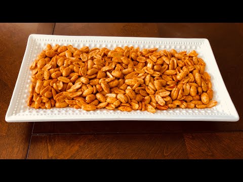 Easy way to make spicy peanuts ( snack)