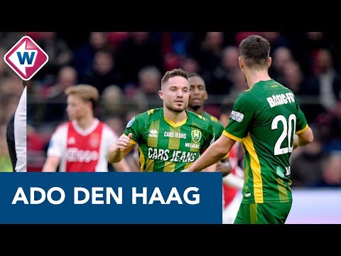 ADO Den Haag-aanvoerder Aaron Meijers na zijn schitterende vrije trap tegen Ajax - Omroep West