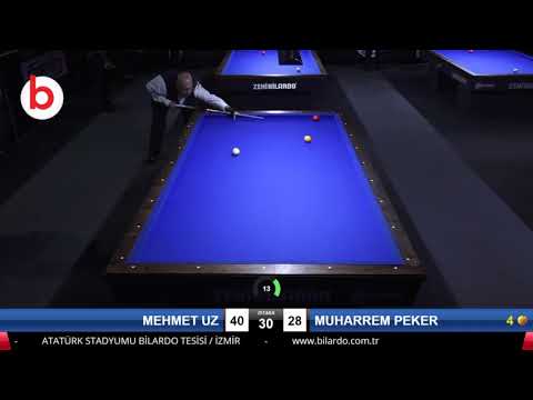 MEHMET UZ & MUHARREM PEKER Bilardo Maçı - 2019 TÜRKİYE ŞAMPİYONASI 3.ETAP-ELEME