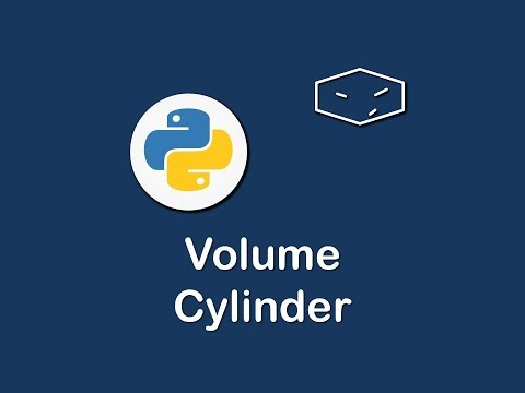 volume of a cylinder in python 