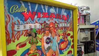 The Beautiful Playfield Of Bally's 1975 Wizard Pinball Machine!