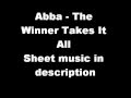 Abba - The Winner Takes It All (piano sheet music ...