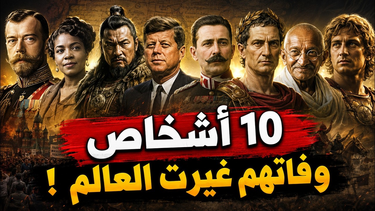 10 اشخاص موتهم غير العالم