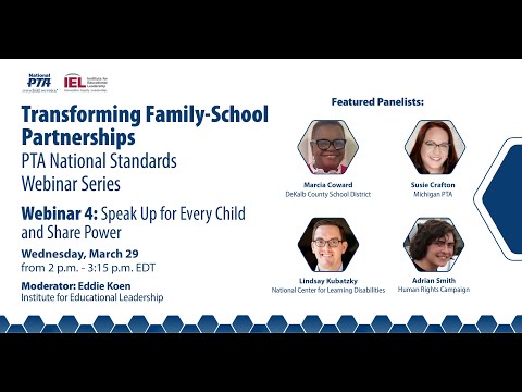 Webinar 4: Speak Up for Every Child and Share Power