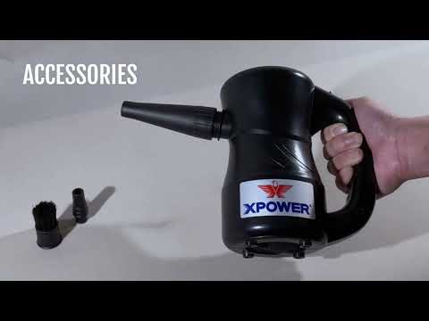 XPOWER A-3B Cyber Duster Cordless Air Duster Video