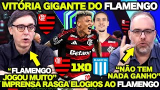 IMPRENSA ESPORTIVA EXALTA o FLAMENGO e se RENDE ao CARRASCAL ! FLAMENGO 1 X 0 RACING