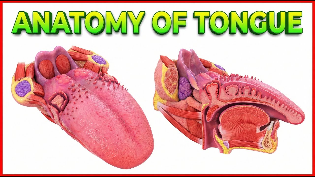 Tongue Gross Anatomy (Animation) : Dr G Bhanu Prakash