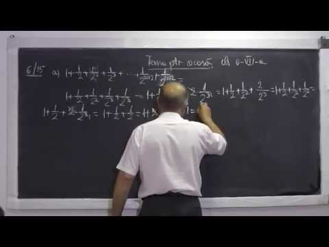 1/2 Lectia 609 - Operatii cu fractii si puteri Calcul de sume Demonstrarea inegalitati Tema Clasa 7