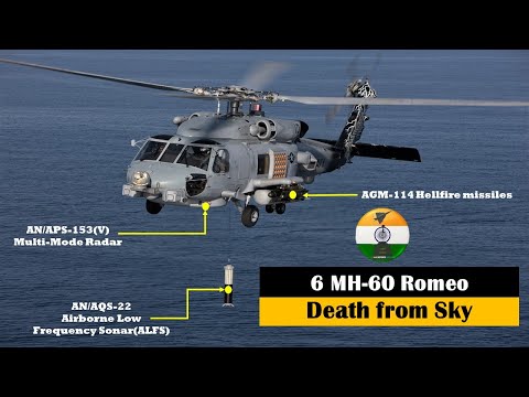 6 MH-60R helicopters delivered to Indian Navy | The most lethal Anti-Submarine Warfare  Helicopter