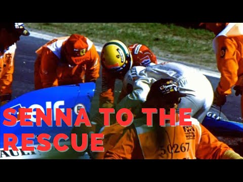 AYRTON SENNA | Saving Erik Comas’ life!