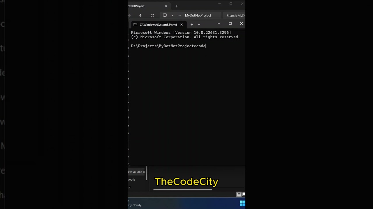 How to Open Folder in VSCode from Terminal #vscode #visualstudio #vscodetips