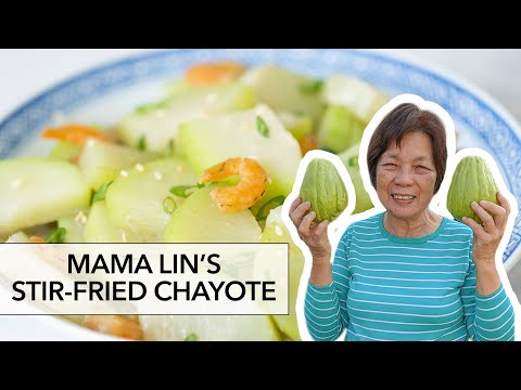 Chinese Stir-Fried Chayote & Visiting Mama Lin's Garden | Cooking with Mama Lin