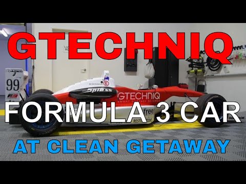 Formula 3 Race Car getting Gtechniq Protection at Clean Getaway