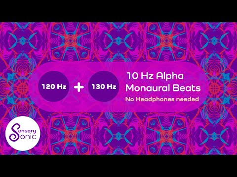 10 Hz Alpha Pure Monaural Beats | No Headphones Needed | Focus, Relaxation & Study Background Sound