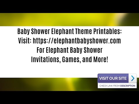 Elephant Baby Shower Theme Ideas