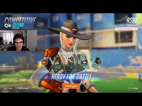 16K DMG! CARRY DPS! JAKE PRO ASHE GAMEPLAY OVERWATCH 2 SEASON 9 TOP 500