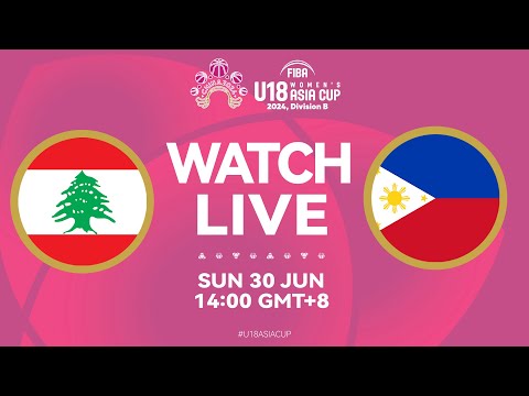 FINAL: Lebanon v Philippines | Full Basketball Game | FIBA U18 Women's Asia Cup 2024 | Divison B