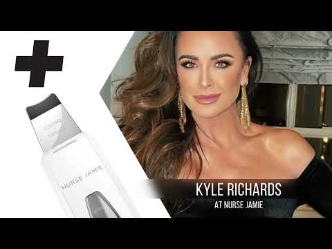 RHOBH star Kyle Richards using DermaScrape by Nurse Jamie LA