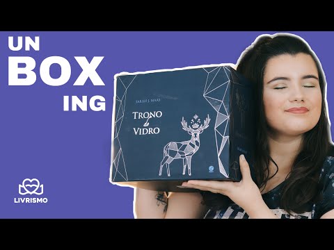 Srie de livros TRONO DE VIDRO, de Sarah J. Maas: UNBOXING | Livrismo