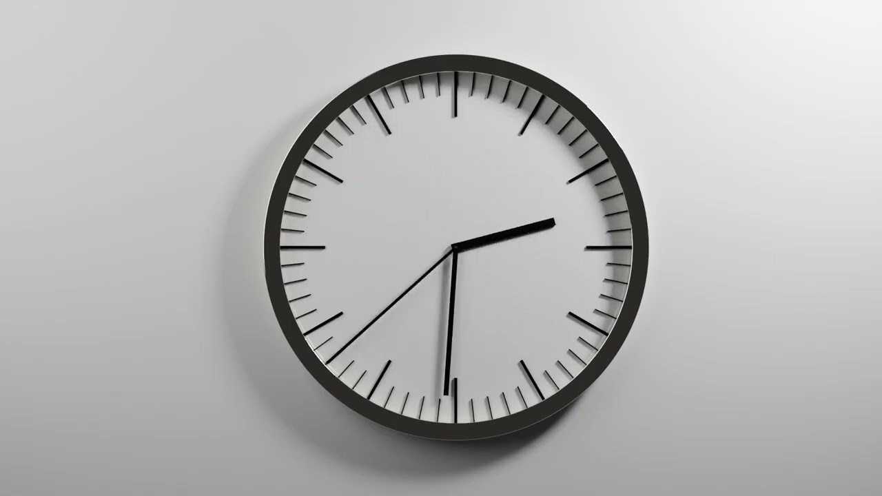 滴答作响的时钟动画 3D 模型