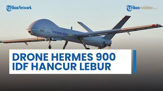 Hizbullah Pukul Telak Superioritas Udara Israel, Drone Hermes 900 Diterget dan Hancur Lebur di Udara