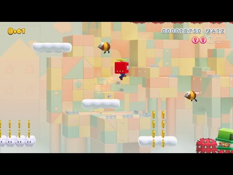 Custom Super Mario 3D World Levels: "6-1 Cautious Clouds" by, SkellWar