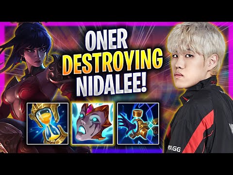 ONER DESTROYING WITH NIDALEE! - T1 Oner Plays Nidalee JUNGLE vs Zac! | Season 2024