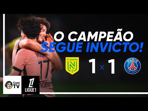 Gols e lances de Nantes x PSG
