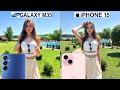 Samsung Galaxy M35 5G Vs IPhone 15 Camera Test Comparison