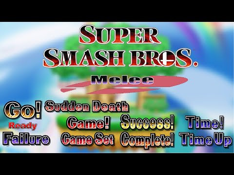 All Announcer Voice Clips - Super Smash Bros Melee
