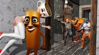 Tung Tung Sahur try to be Bad Boy for Ballerina Cappuccina in Granny House | Funny Horror Animation