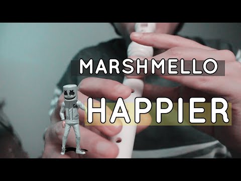 Marshmello ft. Bastille - Happier (Recorder Cover)