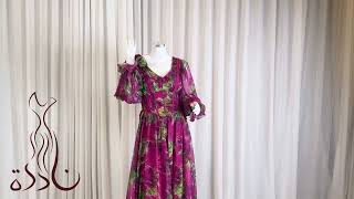 فستان شيفون كلوش بلمسة أنثوية للمناسبات والعزائم