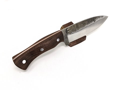 Hand forging a high carbon steel hunting knife