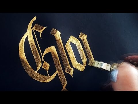 Automatic pen calligraphy complation #1